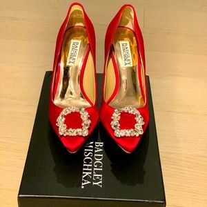 Badgley Mischka Cher Crystal Embellished Pumps